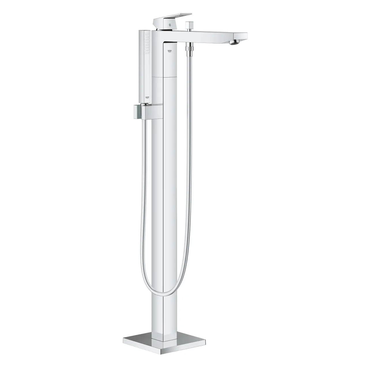 Grohe Eurocube - vannas maisītājs, grīdas montāža, hromēts 23672001