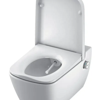 Tece TECEone - dušas WC ar WC sēdekli SoftClose, Rimless, balts TECEONESET