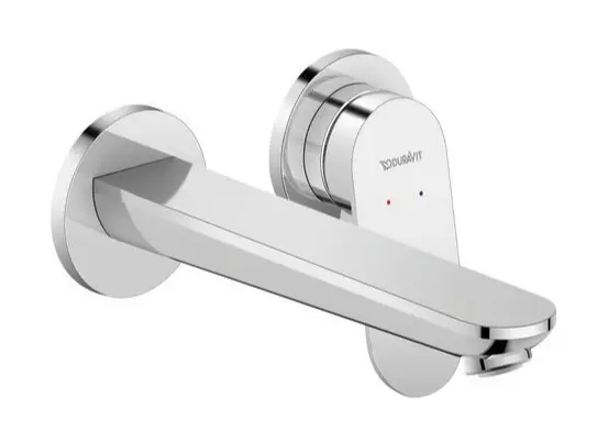Duravit Wave - izlietnes maisītājs - zemapmetuma, 2 caurumu montāža, hroms WA1070004010