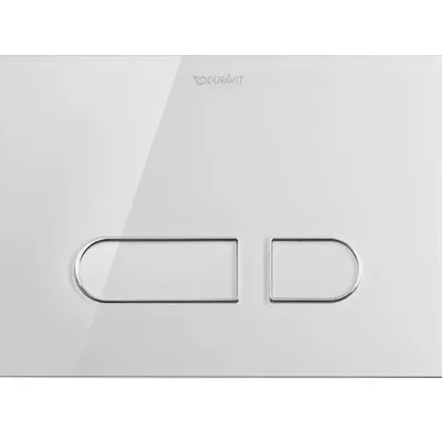 Duravit DuraSystem - vadības plate A1 WC skalošanai, balts stikls WD5002012000
