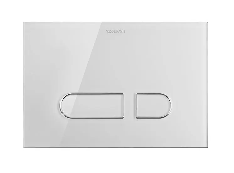 Duravit DuraSystem - vadības plate A1 WC skalošanai, balts stikls WD5002012000