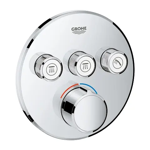 Grohe SmartControl - zemapmetuma maisītājs 3 patērētājiem, hromēts 29146000