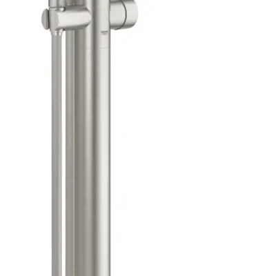 Grohe Essence - vannas vienas sviras maisītājs, grīdas montāža, SuperSteel 23491DC1