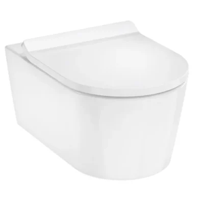 Hansgrohe EluPura S - piekaramais WC ar SoftClose sēdekli, AquaHelix, SmartClean, balts 61115450