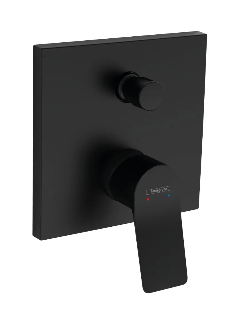 Hansgrohe Vivenis - zemapmetuma vannas maisītājs, 2 patērētājiem, melns matēts 75415670