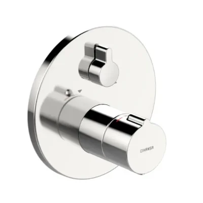 Hansa Home - termostata vannas maisītājs - zemapmetuma, 2 sienas izvadi, hroms 88629045