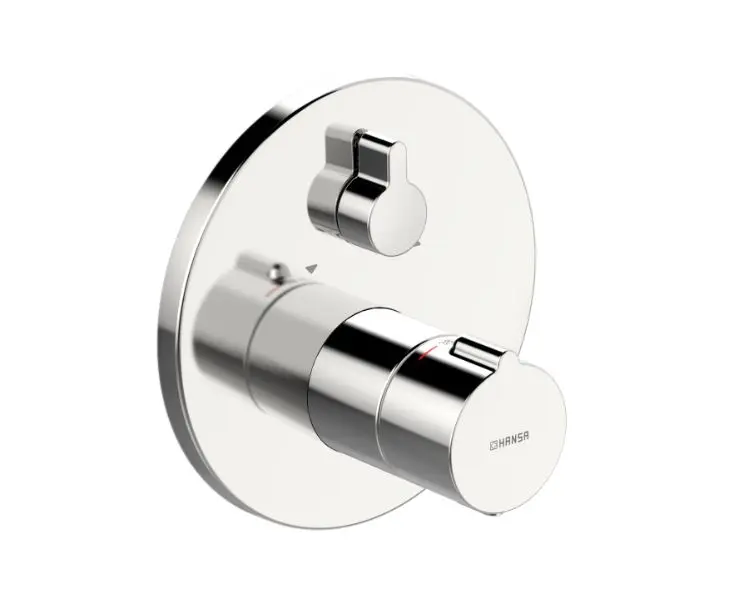Hansa Home - termostata vannas maisītājs - zemapmetuma, 2 sienas izvadi, hroms 88629045