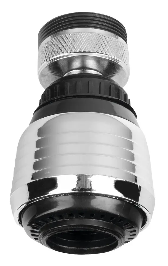 Aqualine piederumi - aerators ar šarnīru un slēdzi, redukcijas uzmava M22x1, M24x1, hroms B003