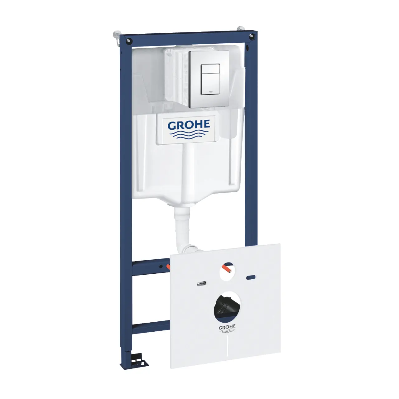 Grohe Rapid SL - priekšsienas elements sienas WC, skalošanas tvertne GD2, vadības plate Skate Cosmo, hroms 38827000