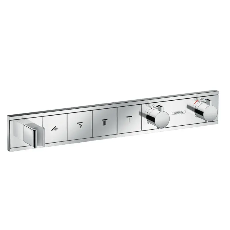 Hansgrohe RainSelect - zemapmetuma maisītājs 4 patērētājiem, hromēts 15357000