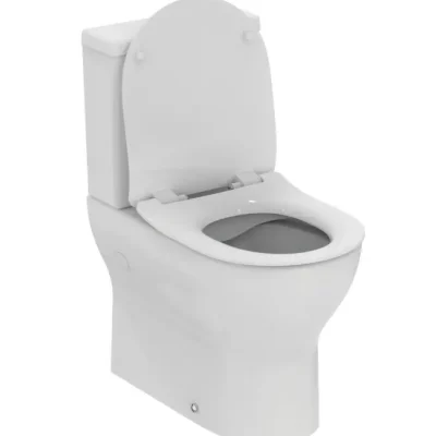 Ideal Standard Eurovit - WC komplekts ar sēdekli, Vario izvads, RimLS+, balts E336401