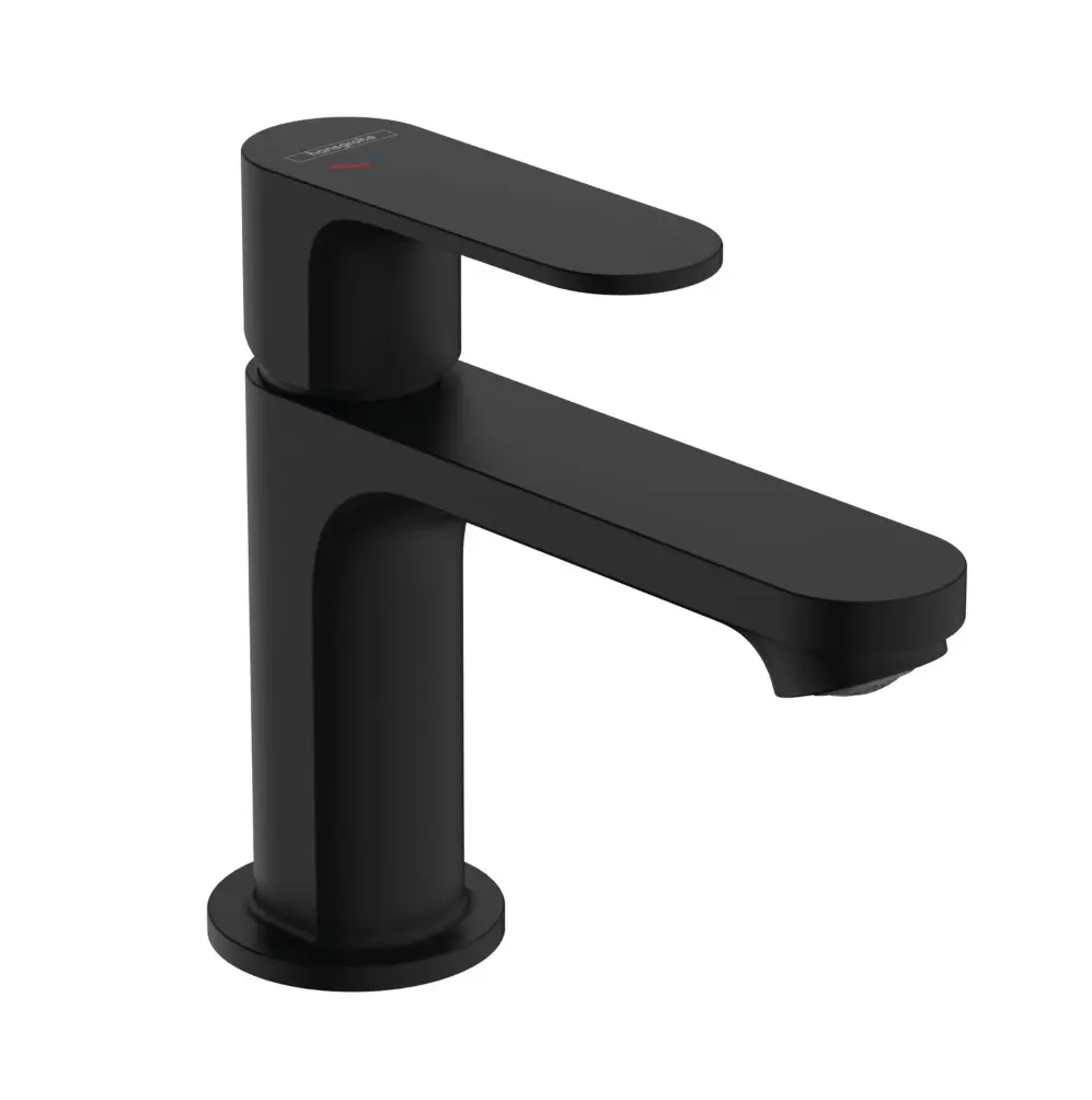 Hansgrohe Rebris S - izlietnes maisītājs ar noteci, CoolStart, EcoSmart, melns matēts 72586670
