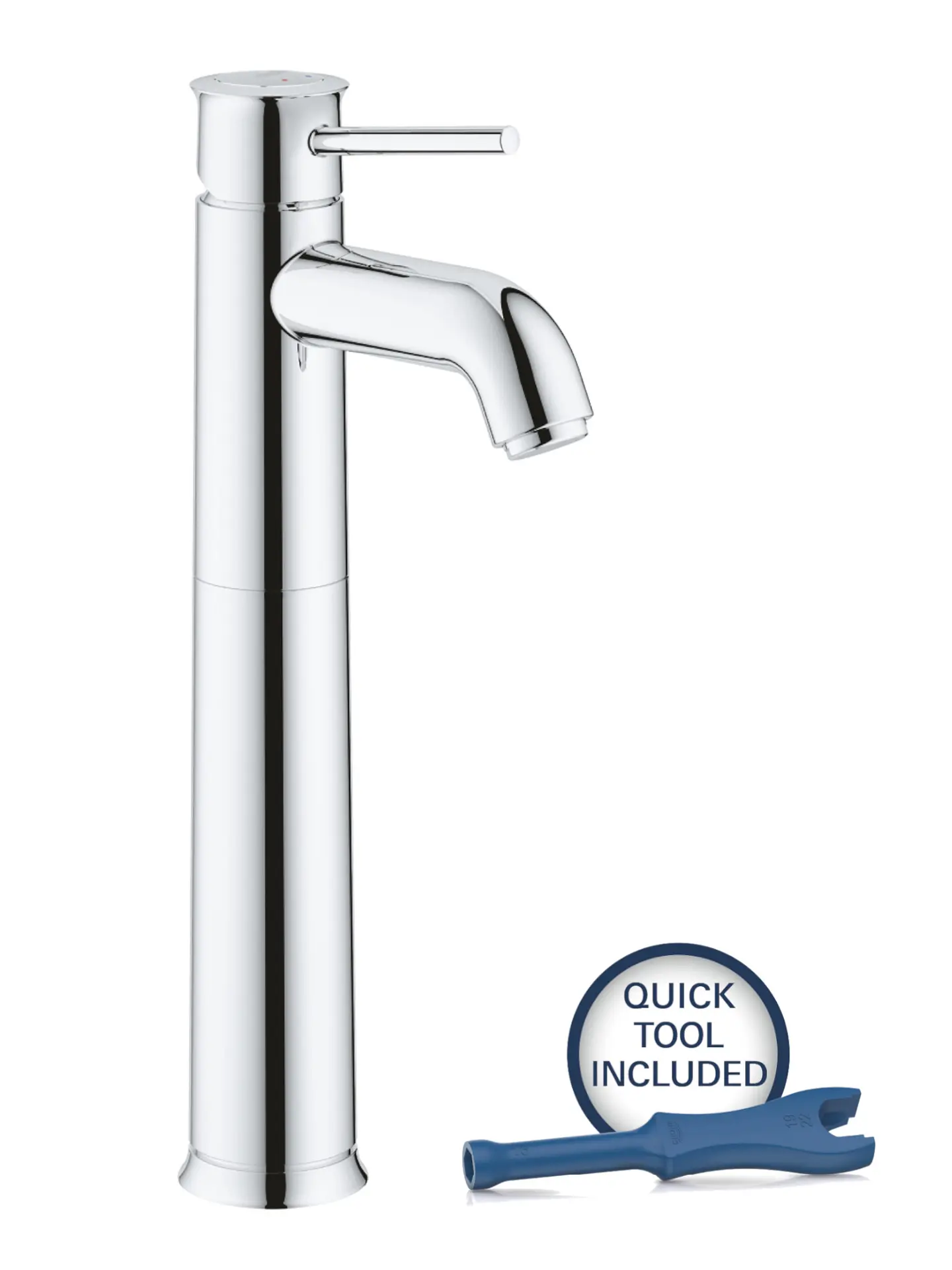 Grohe Start Classic - izlietnes maisītājs ar Push-Open noteci, hroms 23784000