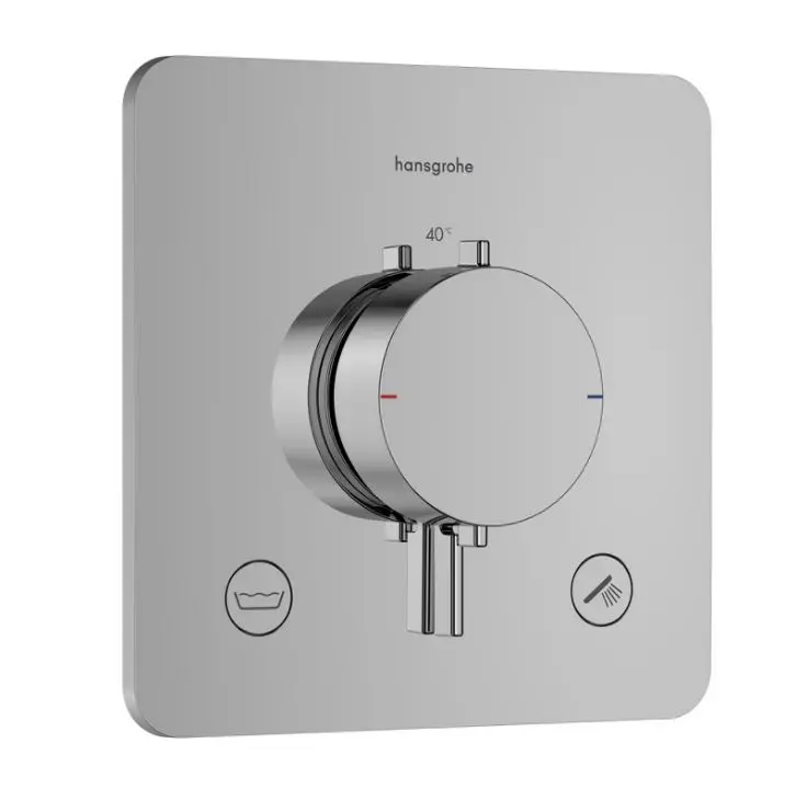 Hansgrohe Ecostat Comfort Q - zemapmetuma termostata maisītājs 2 patērētājiem, hroms 33717000