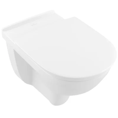 Villeroy & Boch ViCare - piekaramā tualete, pieejama cilvēkiem ar invaliditāti, horizontāla notece, Direct Flush, AntiBac, CeramicPlus, Alpu balts 4695R0T2