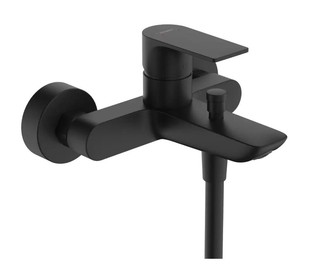 Hansgrohe Rebris E - vannas maisītājs, matēti melns 72450670