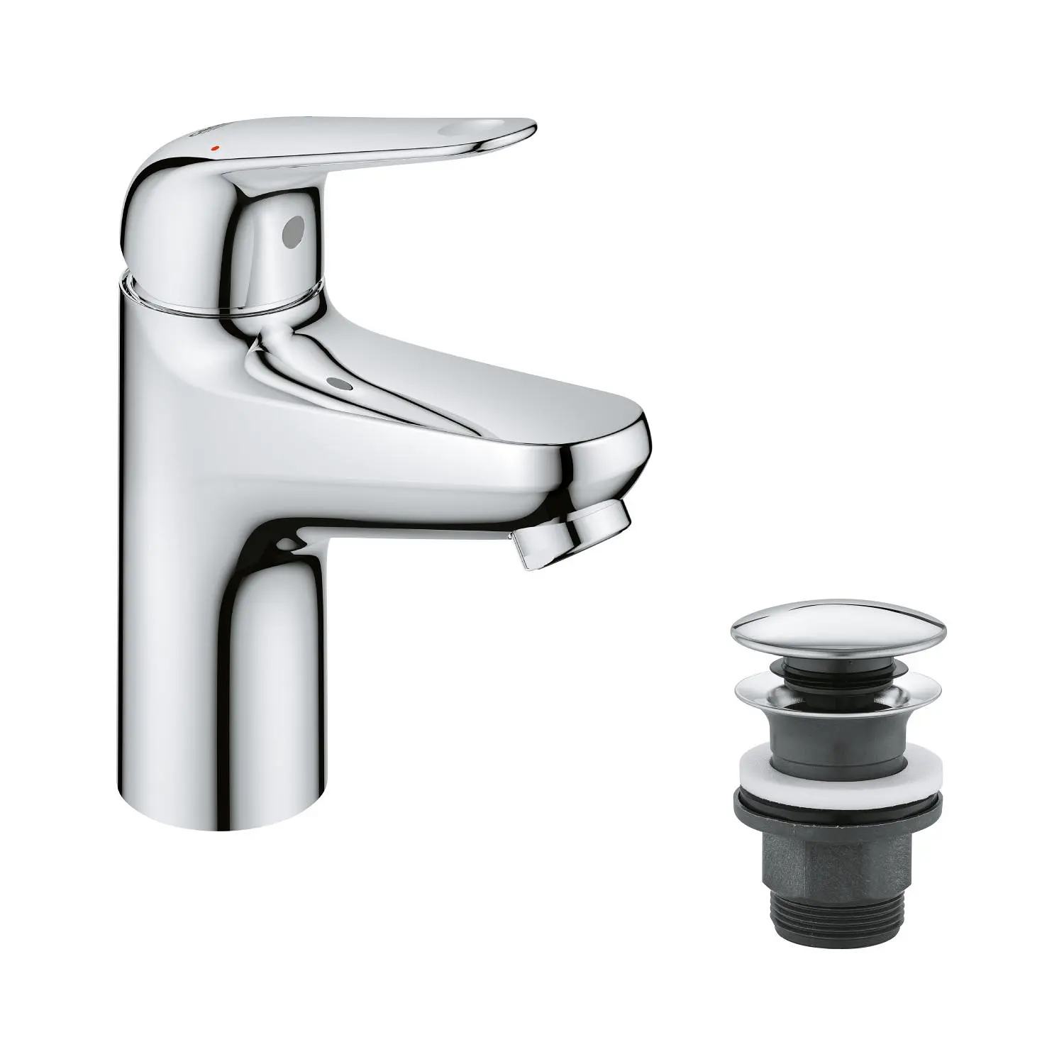 Grohe Swift - izlietnes maisītājs, ar Push-Open noteci, hroms 24318001