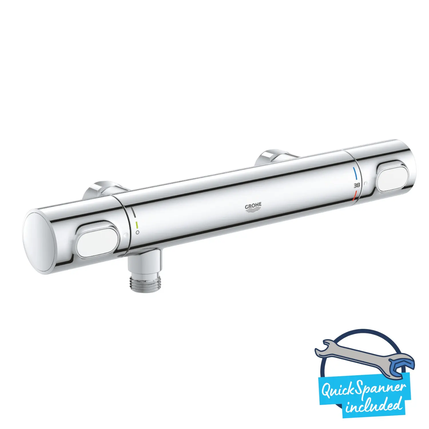 Grohe Precision Flow - termostatisks dušas maisītājs, hromēts 34799000