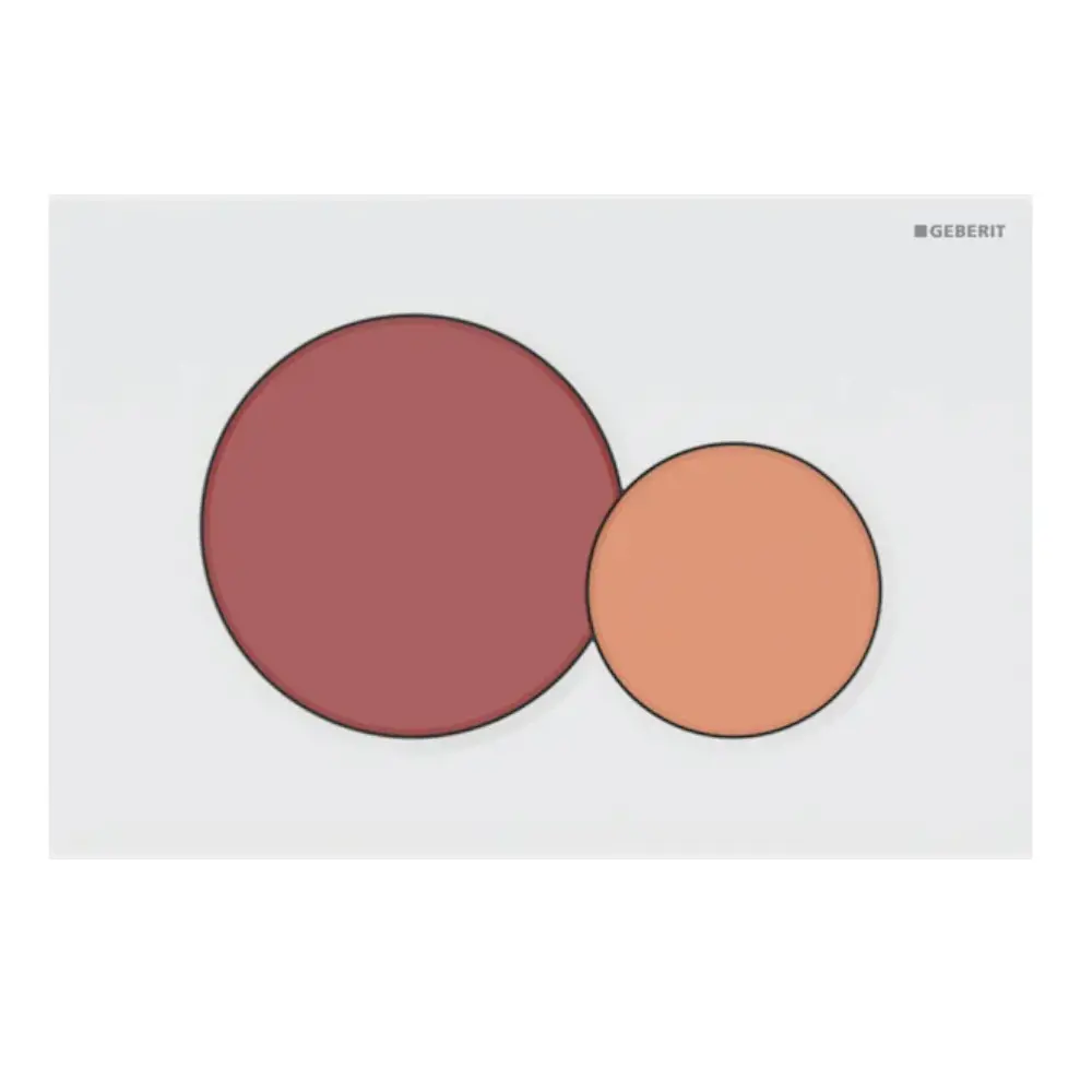 Geberit Sigma01 - vadības plate, karmīnsarkana/oranža/balta 115.770.FY.5