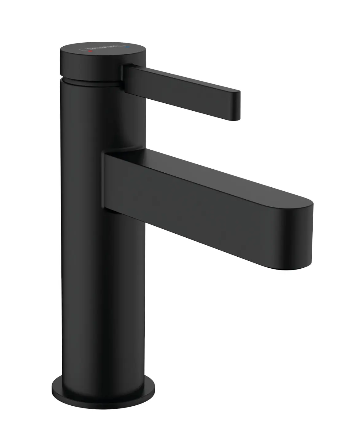Hansgrohe Finoris - izlietnes vienas sviras maisītājs 110, ar Push-Open noteces komplektu, EcoSmart, matēti melns 76023670