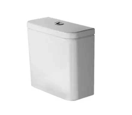 Duravit DuraStyle Basic - skalošanas kaste 39x17 cm, sānu pieslēgums, Dual Flush, Alpu balts / hroms 0941000085