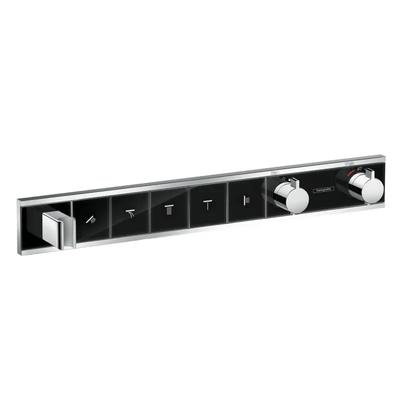 Hansgrohe RainSelect - zemapmetuma maisītājs 5 patērētājiem, melns / hromēts 15358600