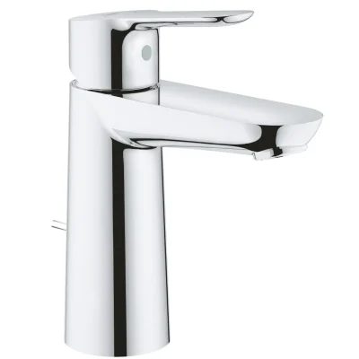 Grohe BauEdge - izlietnes maisītājs, ar noteci, hroms 23822000