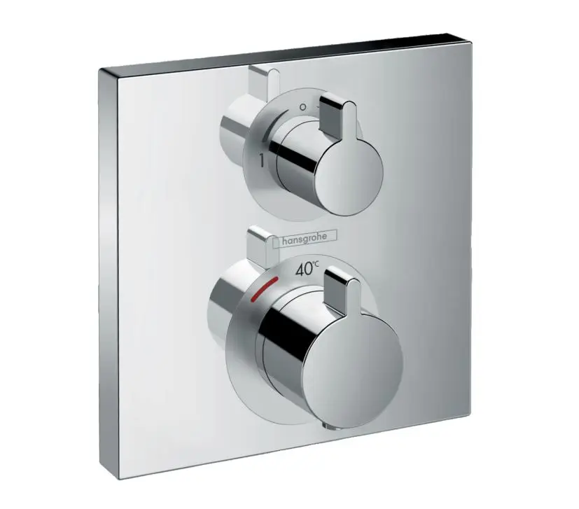 Hansgrohe Ecostat Square - termostata maisītājs - zemapmetuma 2 patērētājiem, hromēts 15714000