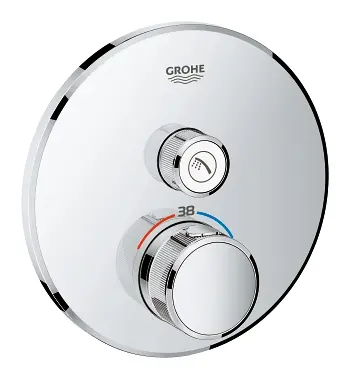 Grohe Grohtherm SmartControl - termostata dušas maisītājs - zemapmetuma ar 1 noslēgvārstu, hromēts 29118000