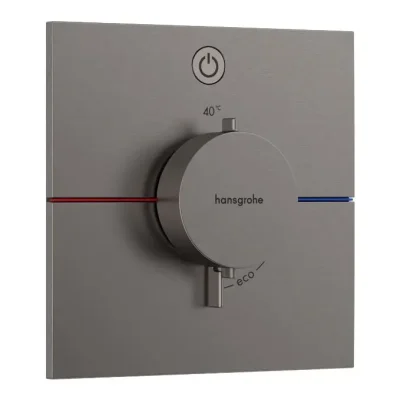 Hansgrohe ShowerSelect Comfort - zemapmetuma termostata maisītājs, hroms melns matēts 15571340