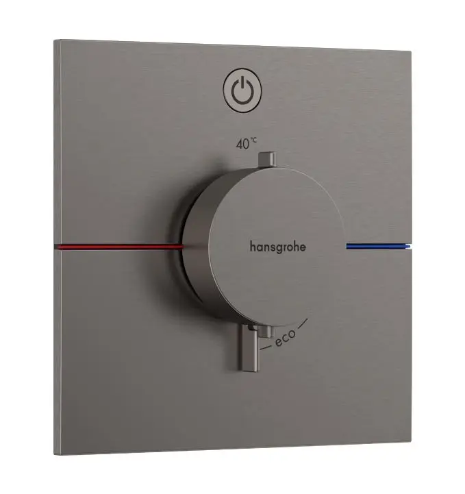 Hansgrohe ShowerSelect Comfort - zemapmetuma termostata maisītājs, hroms melns matēts 15571340