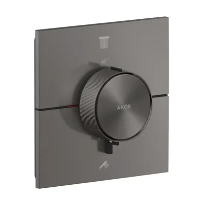 Axor ShowerSelect ID - zemapmetuma termostata maisītājs 2 patērētājiem, hroms melns birstēts 36752340