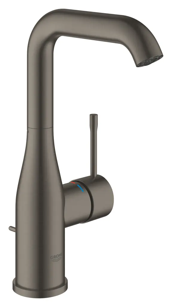 Grohe Essence - izlietnes vienas sviras maisītājs L, Hard Graphite birstēts 32628AL1