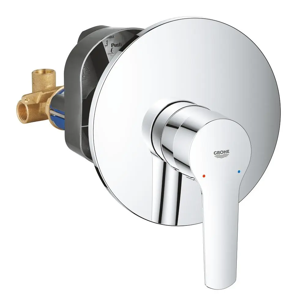 Grohe QuickFix Start - zemapmetuma dušas maisītājs ar iebūvējamo korpusu, hroms 32590002