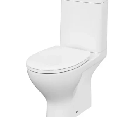 Cersanit Moduo - WC komplekts ar SoftClose sēdekli, Vario noteci, ūdens pieslēgums apakšā, CleanOn, balts K116-035