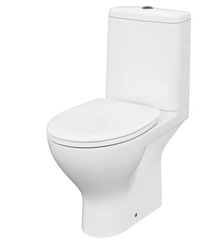 Cersanit Moduo - WC komplekts ar SoftClose sēdekli, Vario noteci, ūdens pieslēgums apakšā, CleanOn, balts K116-035