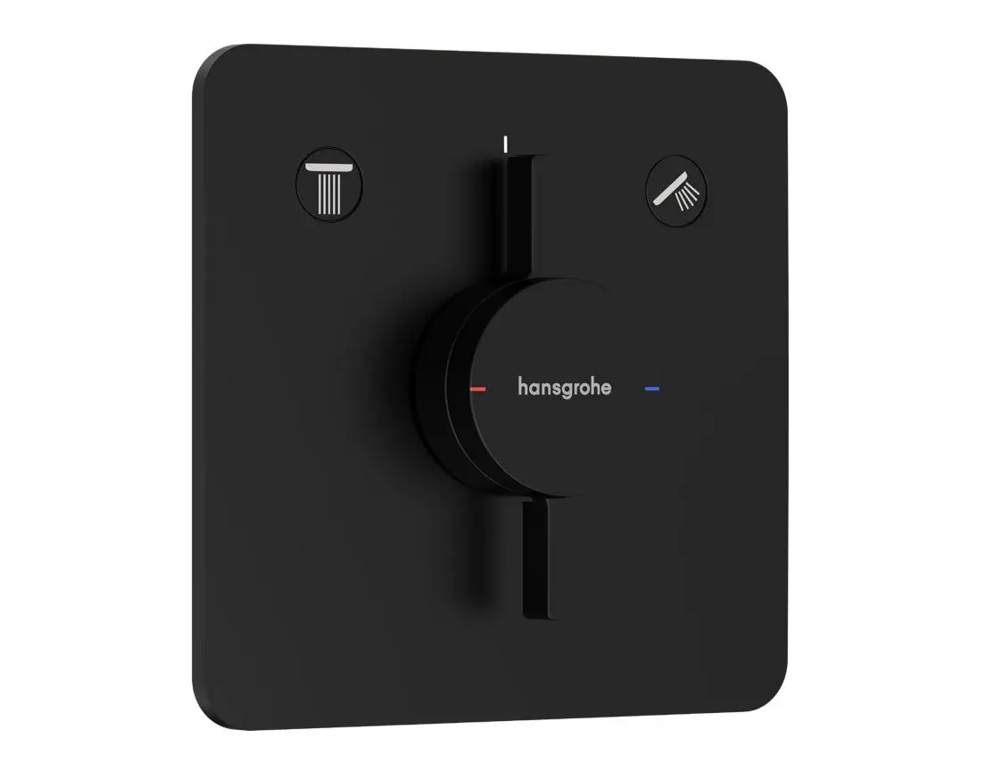 Hansgrohe DuoTurn Q - zemapmetuma maisītājs 2 patērētājiem, matēti melns 75414670