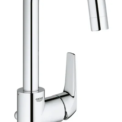 Grohe BauFlow - izlietnes maisītājs ar noteces komplektu, hromēts 23753000