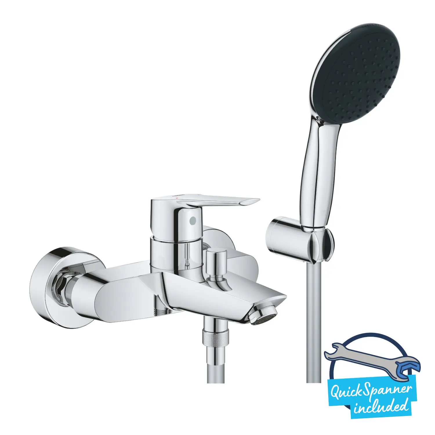Grohe QuickFix Start - vannas maisītājs ar piederumiem, hroms 25283002