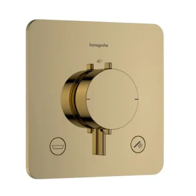 Hansgrohe Ecostat Comfort Q - zemapmetuma termostata maisītājs, 2 patērētājiem, pulēta zelta apdare 33717990