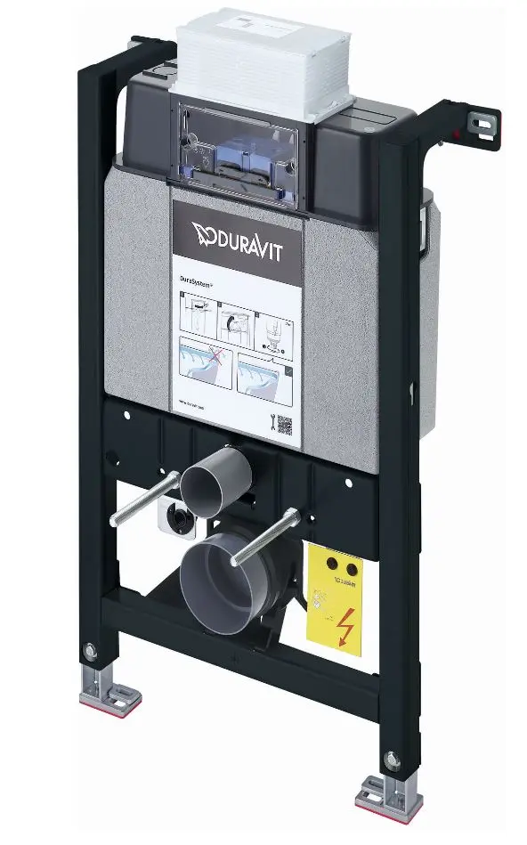 Duravit DuraSystem - priekšsienas uzstādīšanas standarts sienas WC, 84 cm, SensoWash WD1016000000