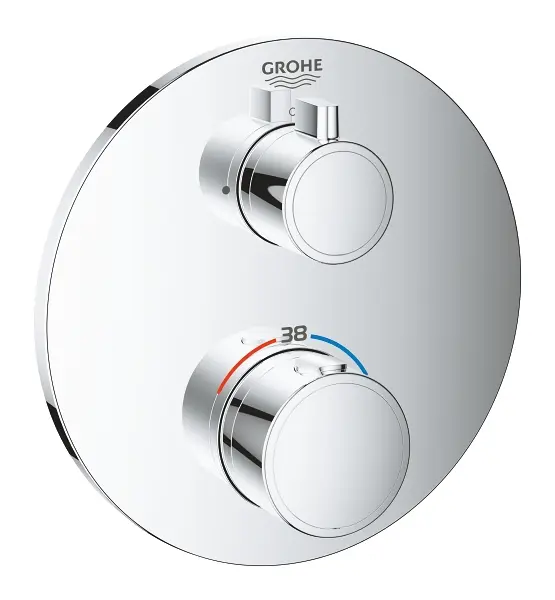 Grohe Grohtherm - termostata dušas maisītājs - zemapmetuma, hromēts 24075000