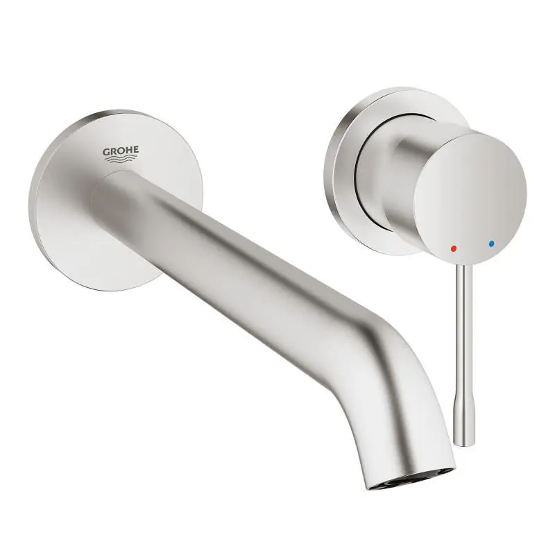 Grohe Essence - izlietnes maisītājs L - zemapmetuma, 2 caurumu montāža, SuperSteel 19967DC1