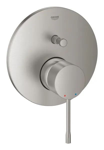 Grohe Essence - zemapmetuma maisītājs 2 patērētājiem, SuperSteel 24058DC1