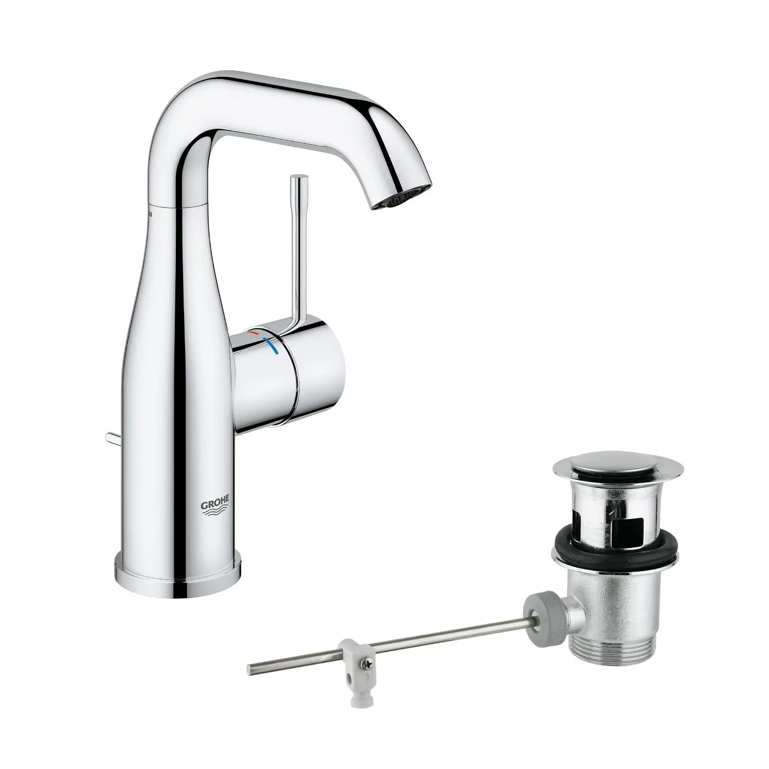 Grohe Essence - izlietnes vienas sviras maisītājs M, hromēts 23462001