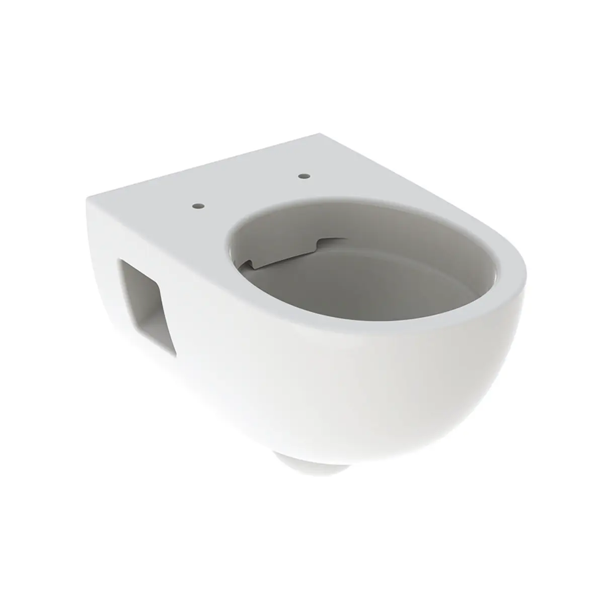 Geberit Selnova - pie sienas stiprināms WC, montāža pie sienas, 530x360 mm, bez skalošanas malas, balts 501.545.01.1