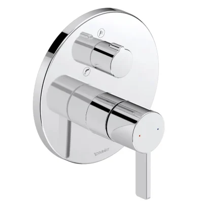 Duravit D-Neo - zemapmetuma maisītājs, 2 patērētājiem, hroms DE5210012010