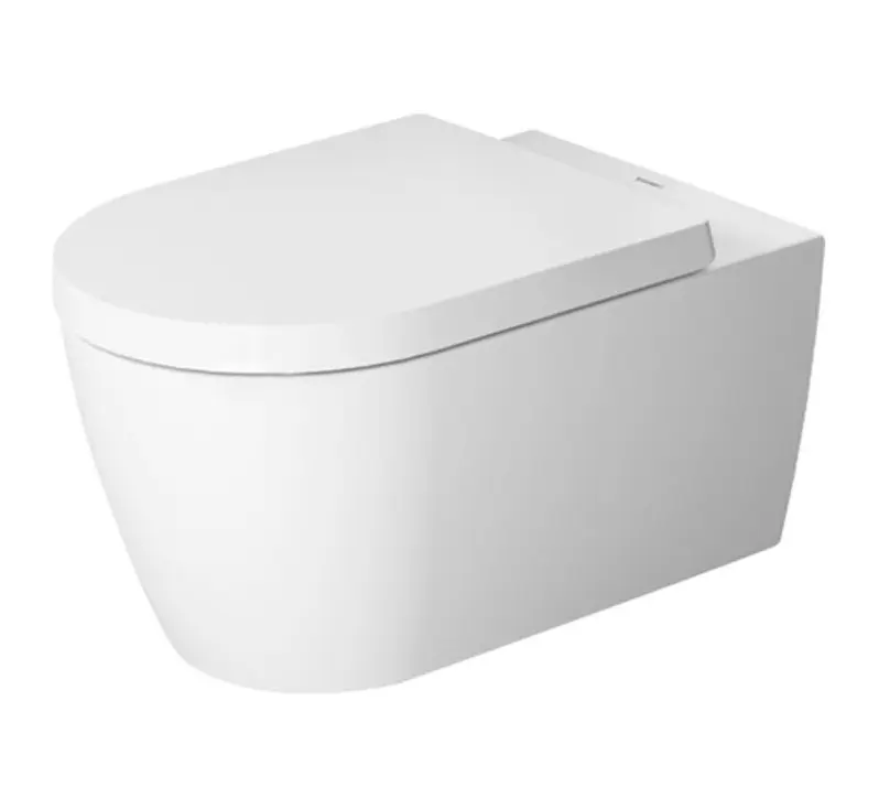 Duravit ME by Starck - dušas WC, Rimless, WonderGliss, balts/balts matēts 25290926001