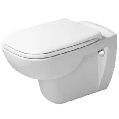 Duravit D-Code - piekaramais WC, WC sēdeklis SoftClose, Rimless, Alpu balts 45700900A1