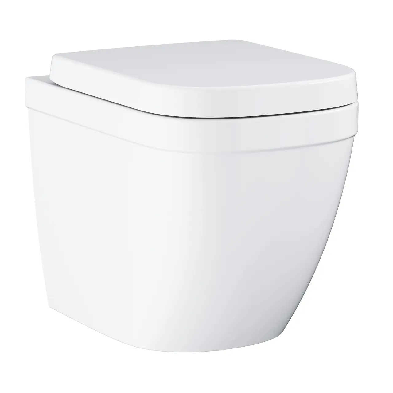 Grohe Euro Ceramic - stāvošs WC ar WC sēdekli SoftClose, Rimless, Triple Vortex, Alpu balts 39839000